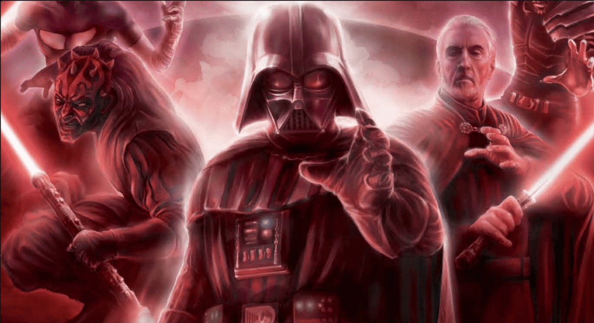 Darth Maul, Darth Vader and Count Dooku