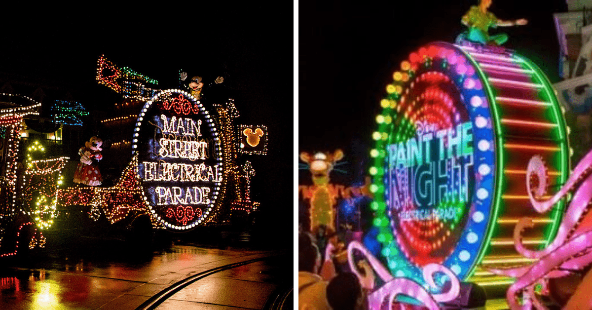 Disney night Electrical Parade