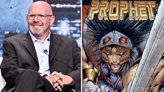 Marc Guggenheim wearing a suit and tie