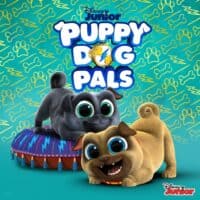 Two cartoon dogs