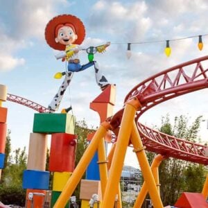 Slinky Dog Dash Disney roller coaster in Toy Story Land at Disney's Hollywood Studios