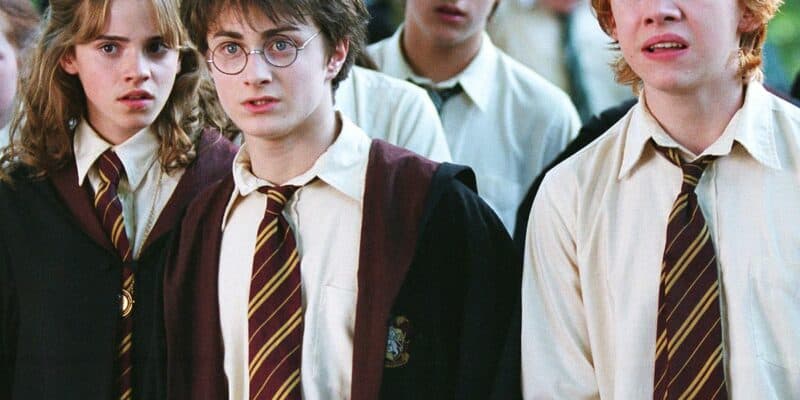 Emma Watson, Rupert Grint posing for the camera