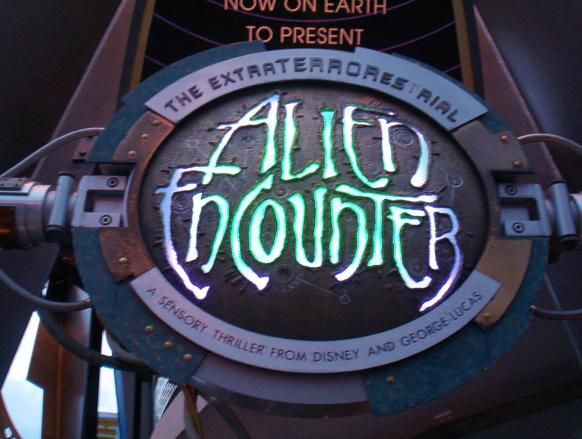 Alien Encounter Entrance Sign