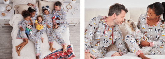 christmas family pajamas disney
