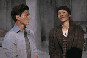 Tom Holland (L) and Zendaya (R)