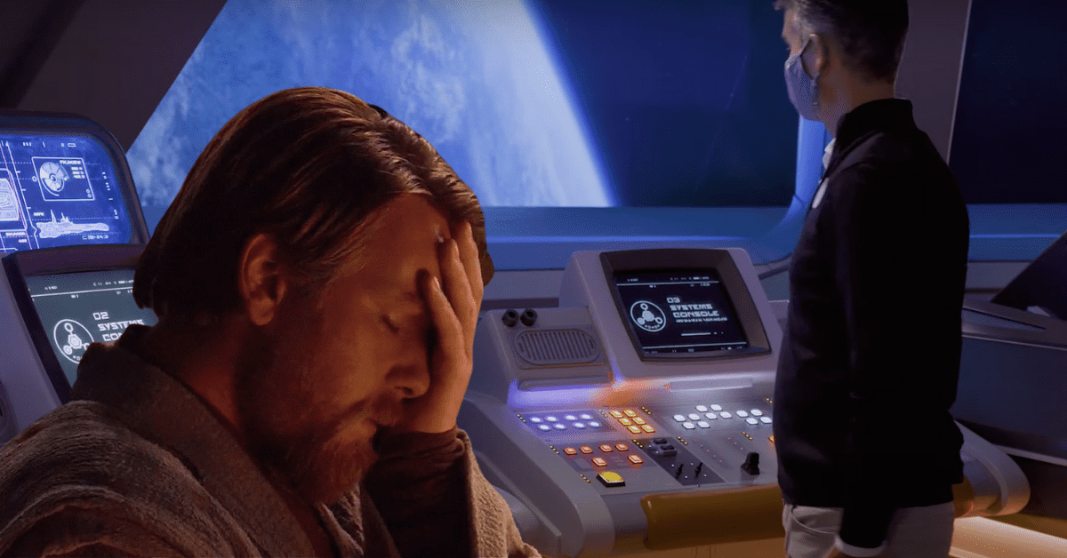 face palm star wars starcruiser