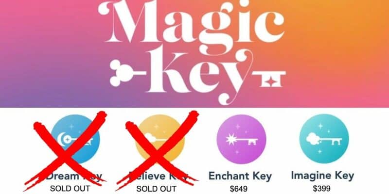 magic key sell out with red x