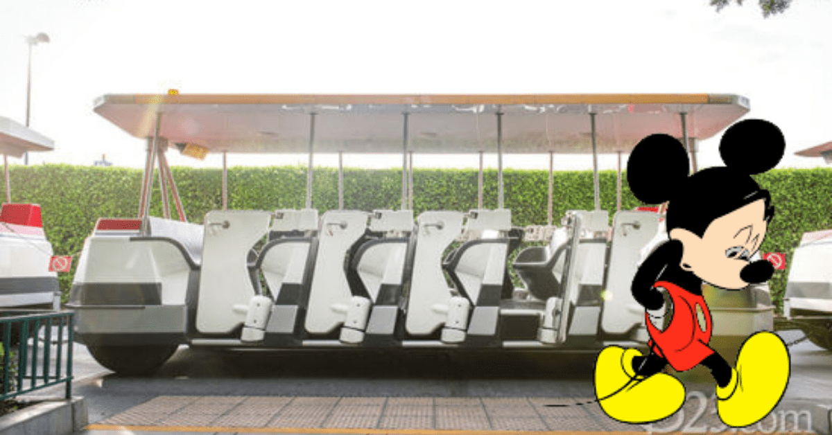 tram parking mickey disney