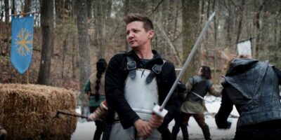 larping hawkeye jeremy renner as clint barton