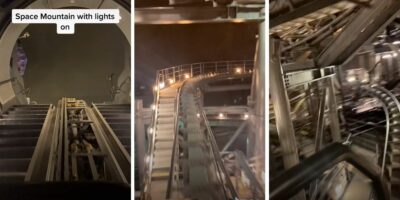 space mountain lights on