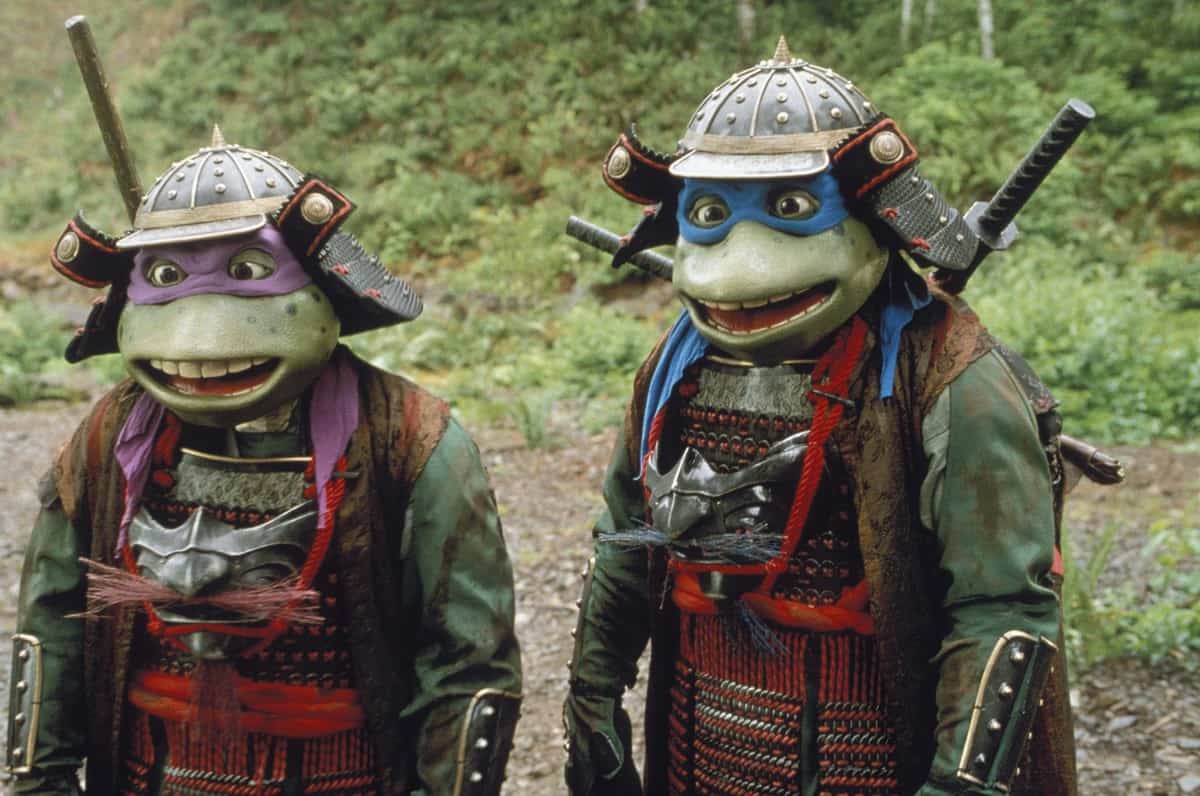 Donatello and Leonardo in 'Teenage Mutant Ninja Turtles 3'