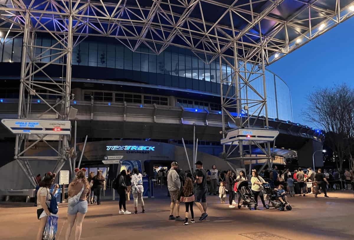 test track entrance