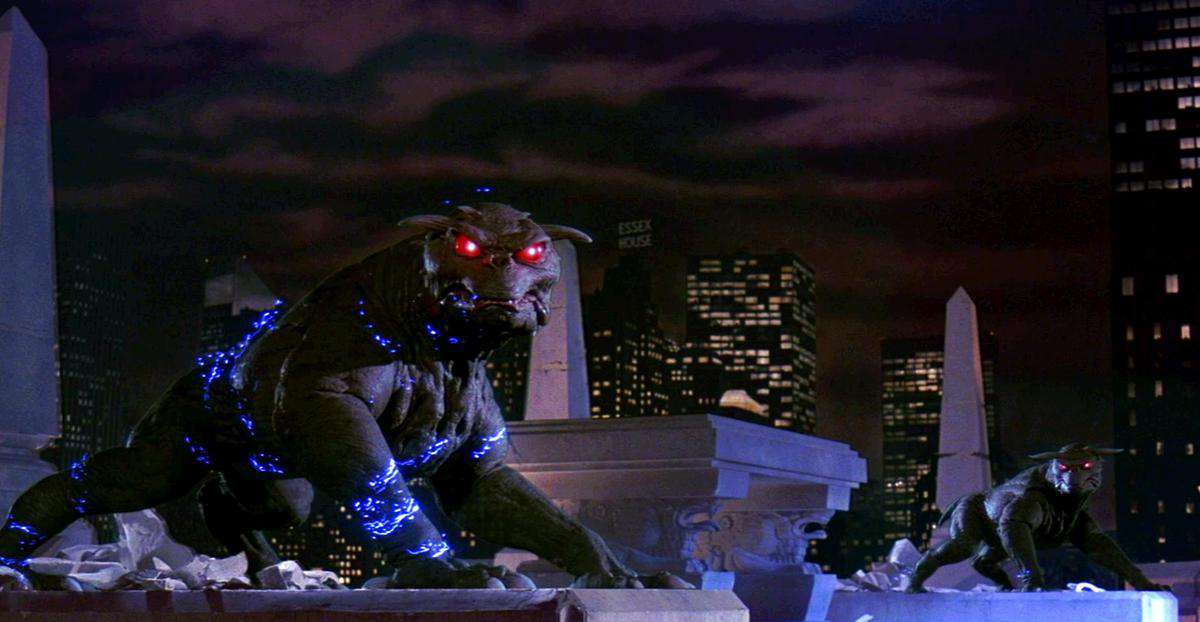 The Terror Dogs on the rooftop of Spook Central in 'Ghostbusters' (1984)