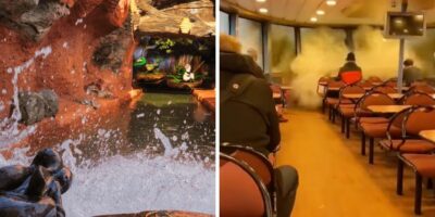 splash mountain (left) germany boat (right)