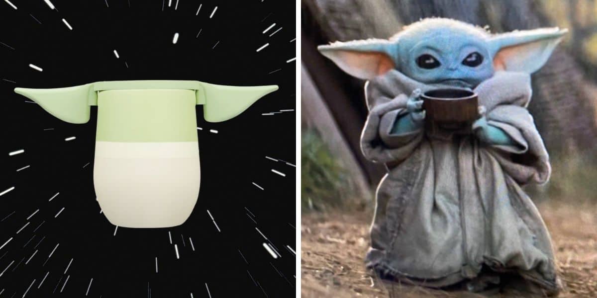 grogu corksicle (left) grogu (right)