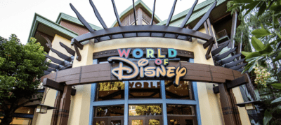world of disney store sign downtown disney