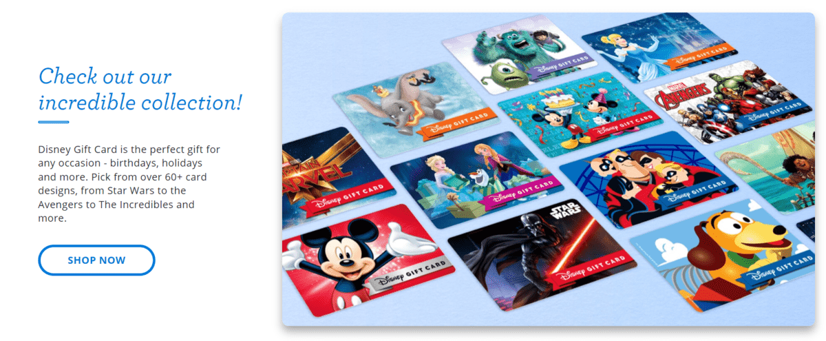 Disney Gift ards