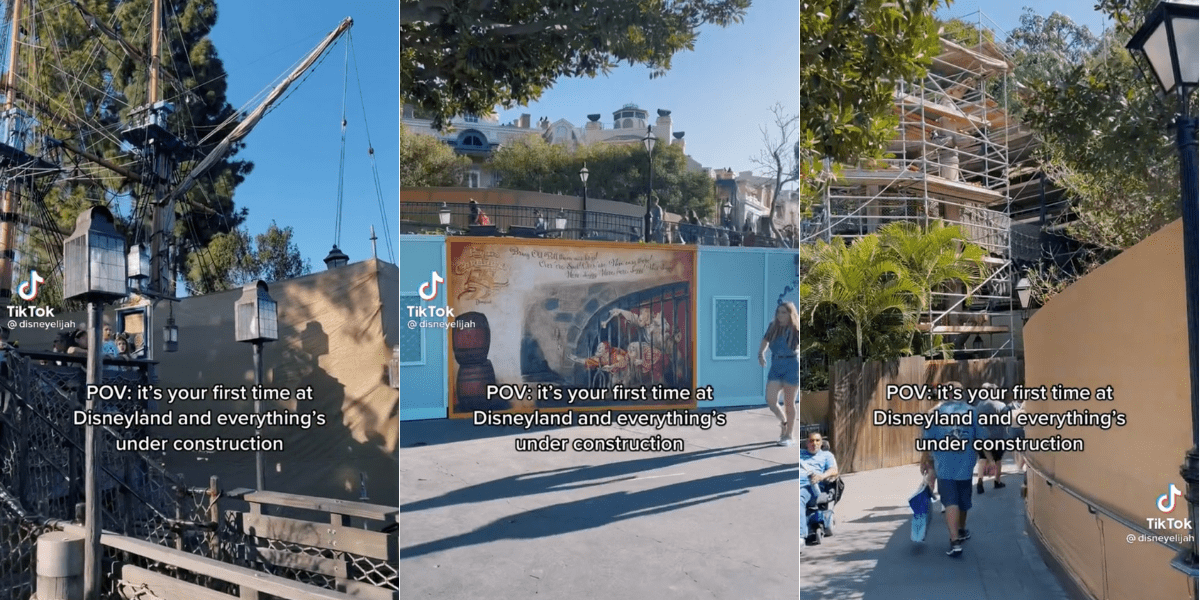 Closed attractions at Disneyland