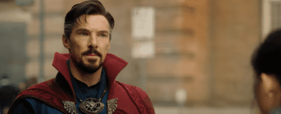 Doctor Strange talking to America Chavez