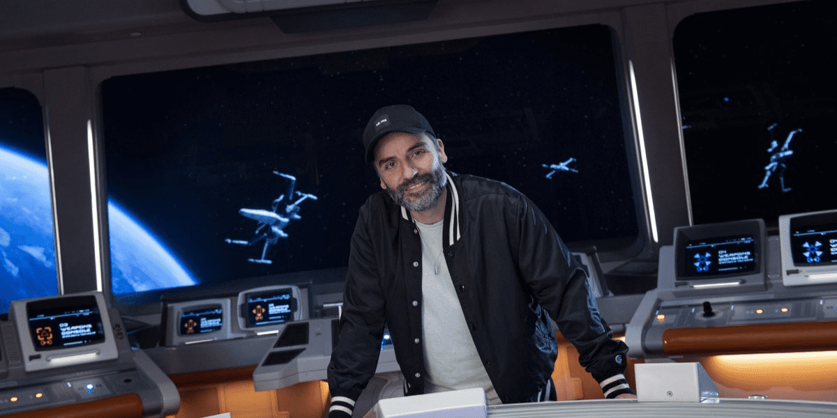 Oscar Isaac aboard Galactic Starcruiser