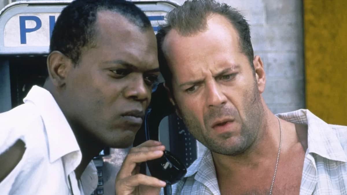 Bruce Willis and Samuel L. Jackson in Die Hard 3