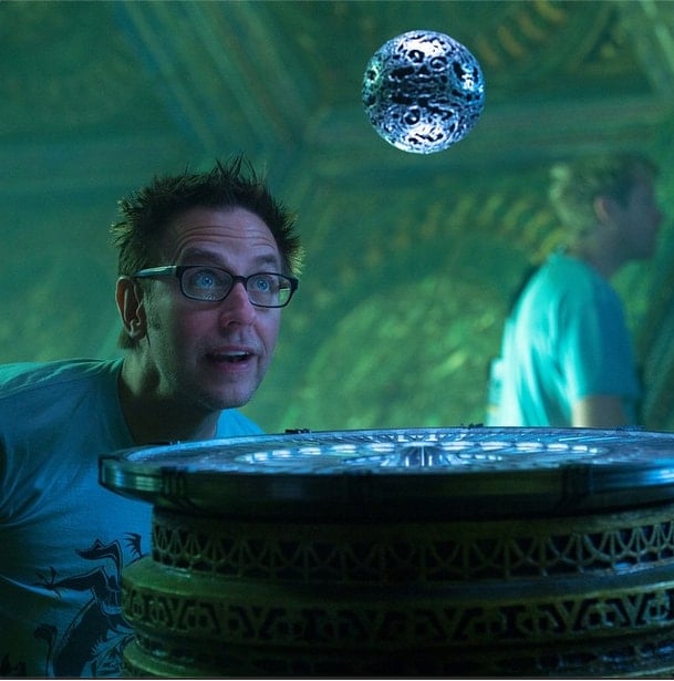 James Gunn behind the scenes