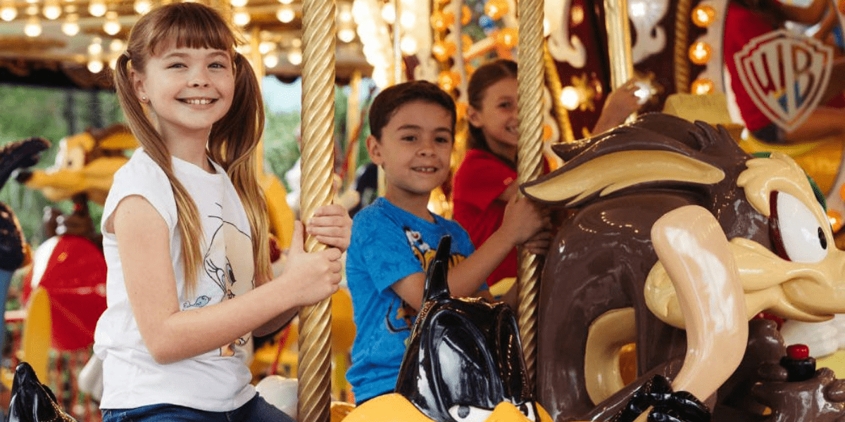 Looney Tunes Carousel at Movie World