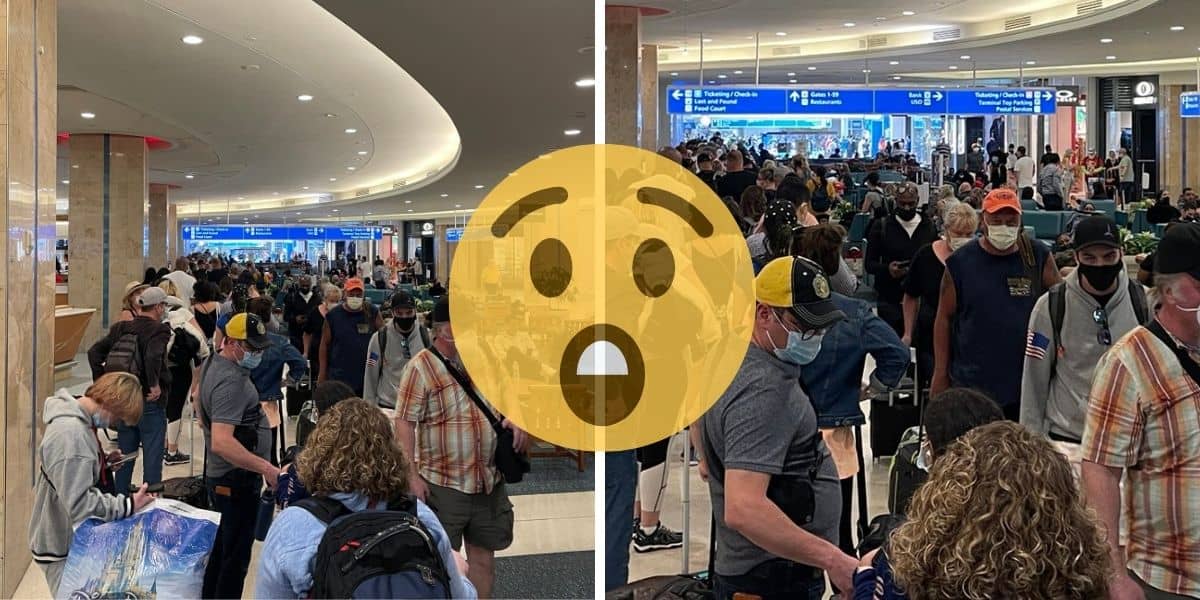 orlando airport crowds