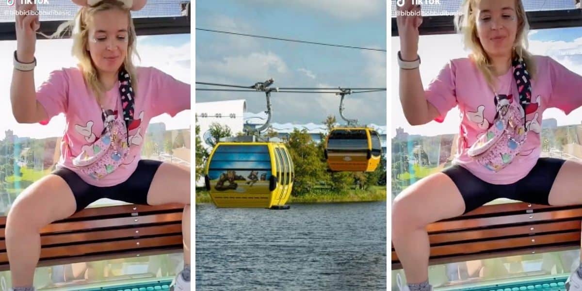 disney guest dances skyliner