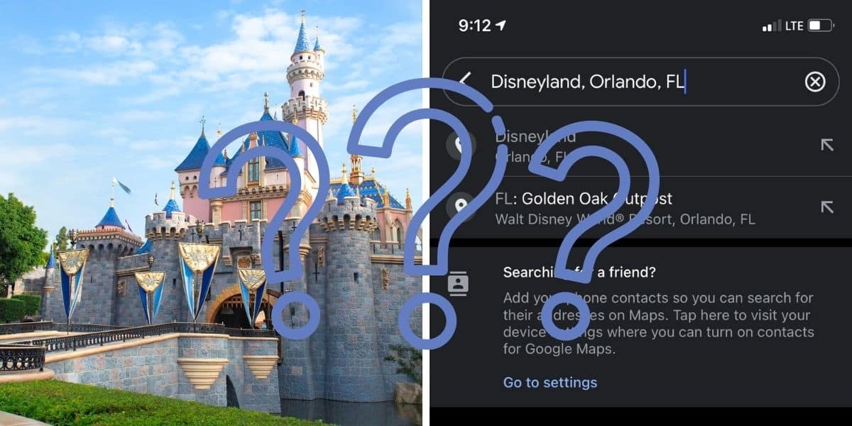 disneyland florida google maps