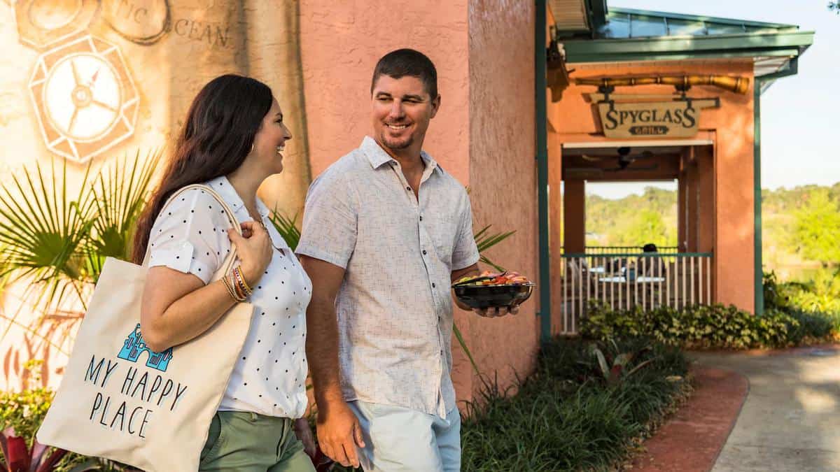 Disney Guests at Spyglass Grill at Walt Disney World's Caribbean Beach Resort