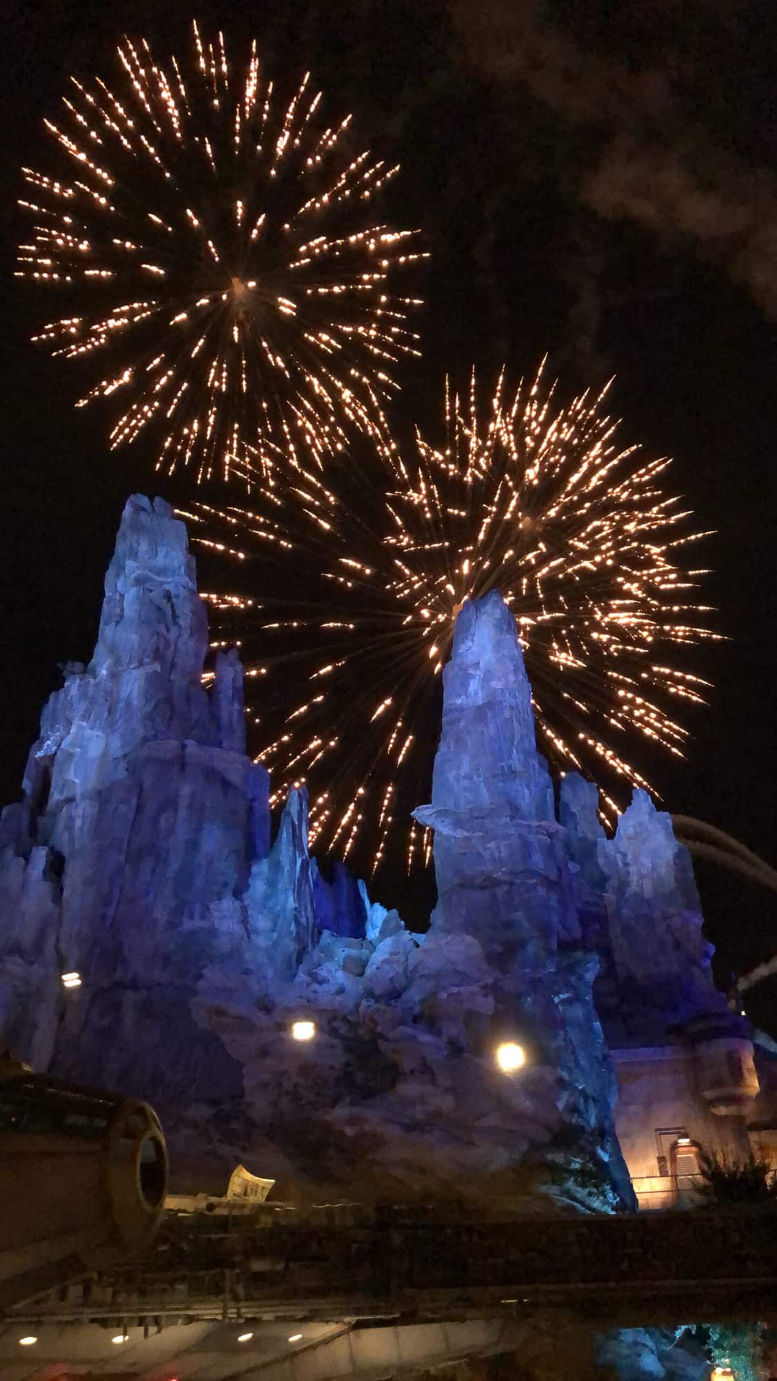 Fireworks at Star Wars Galaxy's Edge