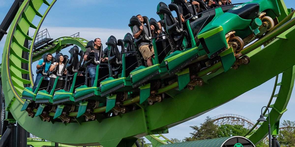 green lantern coaster at six flags great adventure