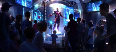 Iron Man animatronic at Disneyland Paris Avengers Campus