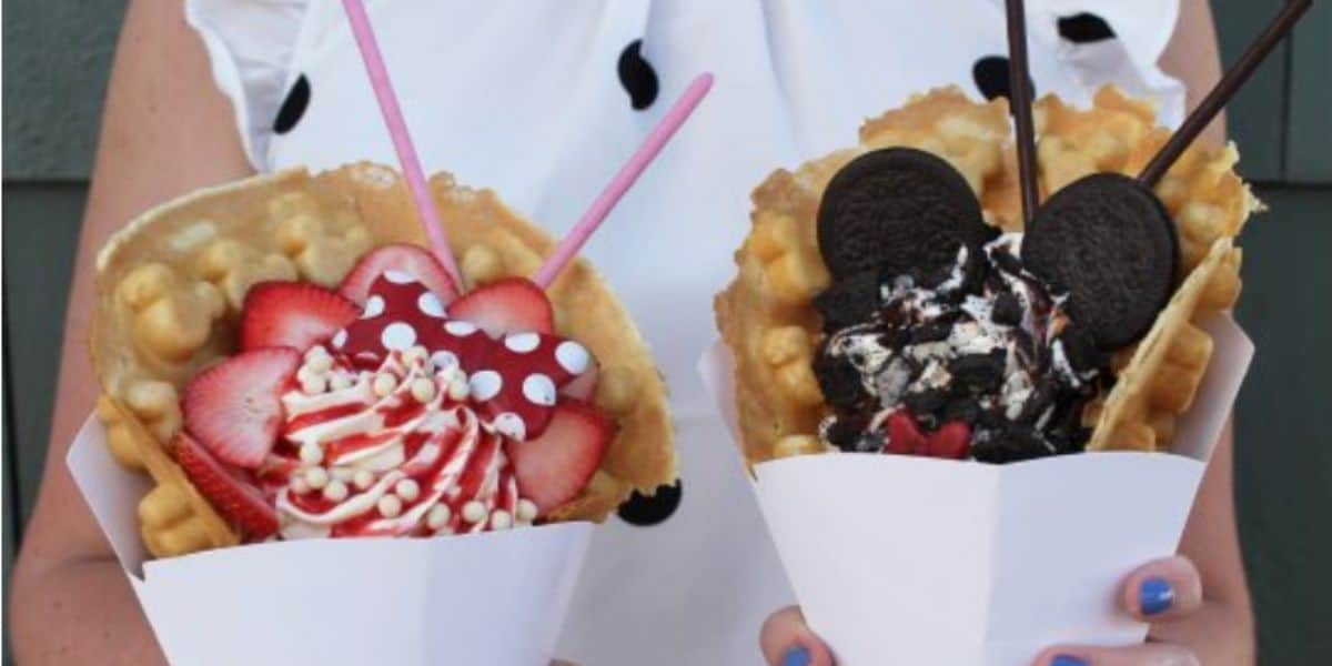 bubble waffle sundaes disney springs characters header