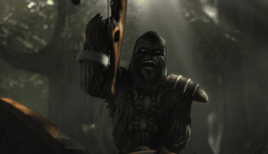 Possibly Tarfful wielding his crossbow