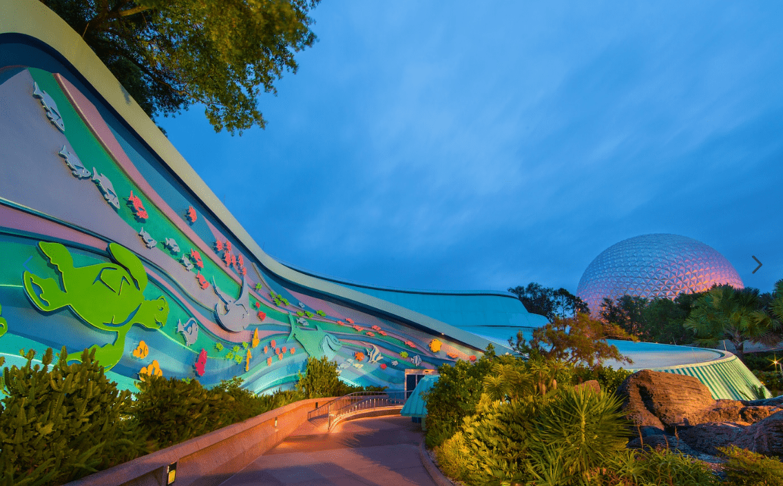 The seas with nemo and friends facade