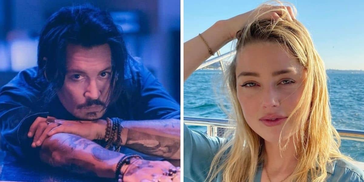 johnny depp (left) amber heard (right)