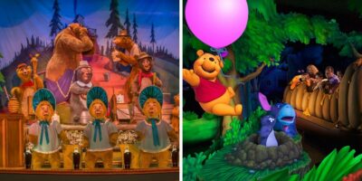 country bear jamboree (left) winnie the pooh (right)