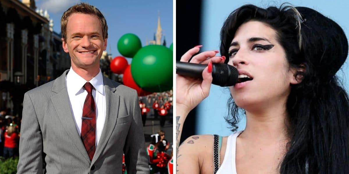 neil patrick harris (left) amy winehouse (right)