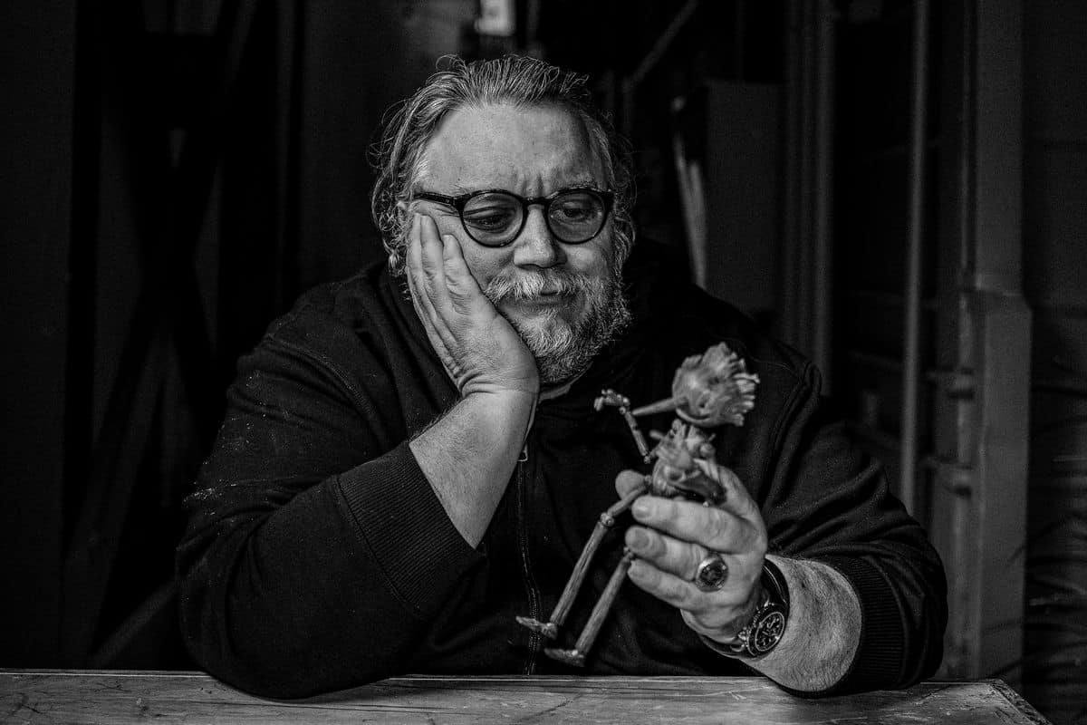 Guillermo del Toro with Pinocchio