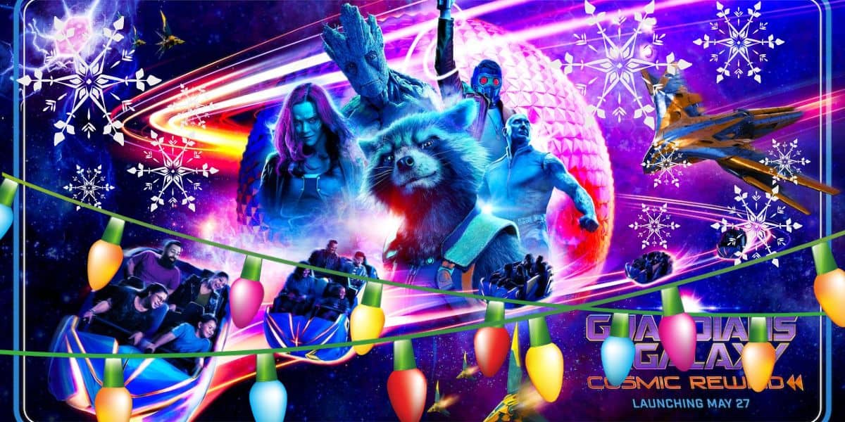 Guardians of the Galaxy: Cosmic Rewind Christmas overlay