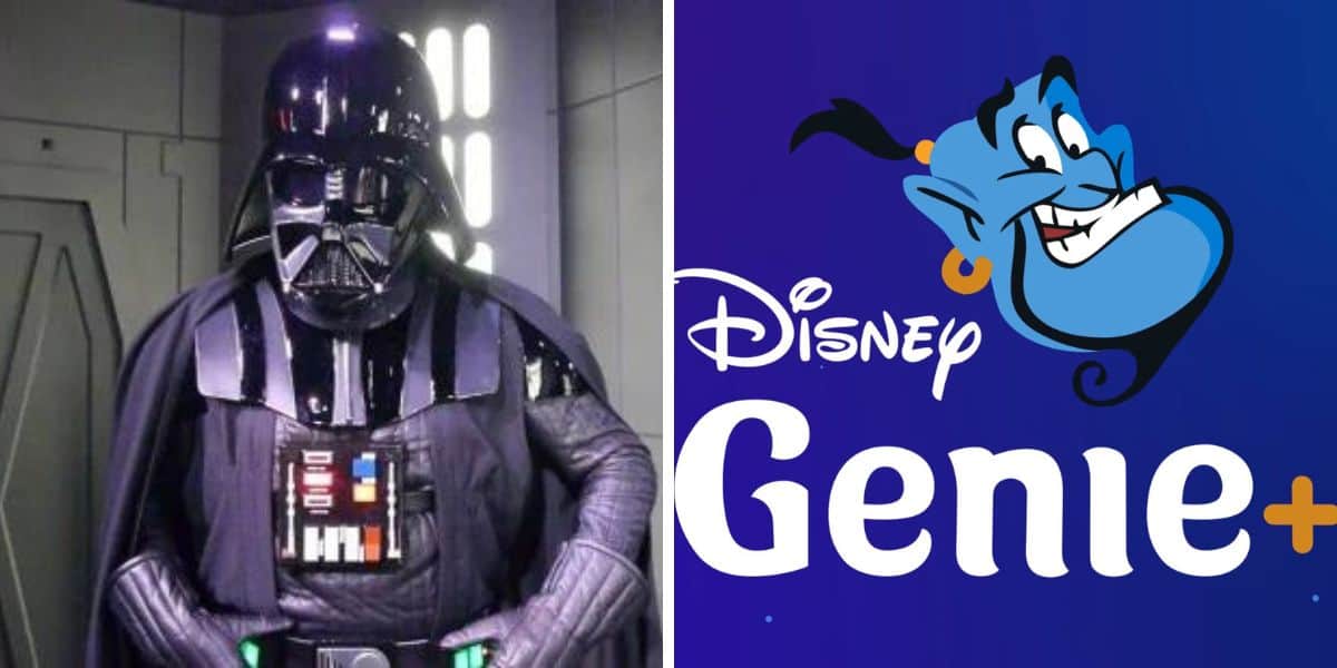 darth vader (left) disney genie (right)