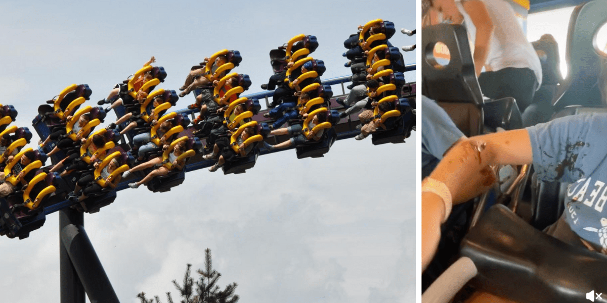 Guest Hit With BBQ Sauce on Rollercoaster