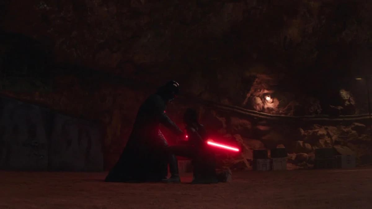 darth vader stabbing reva in obi-wan kenobi episode 5