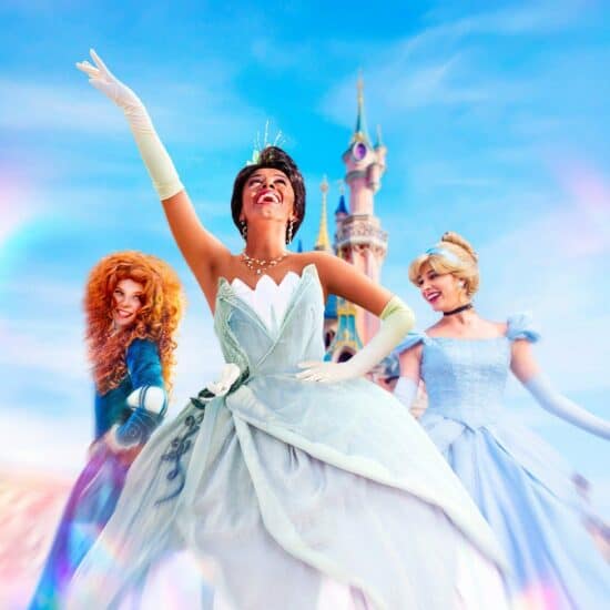 Tiana, Merida and Cinderella ready for Princess week at disneyland paris