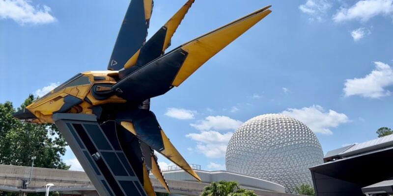 The icon of Guardians of the Galaxy: Cosmic Rewind with Spaceship Earth in the background