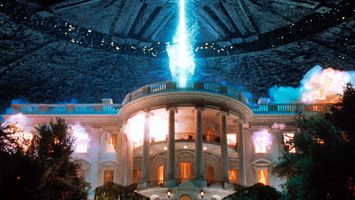 The White House blowing up in 'Independence Day'
