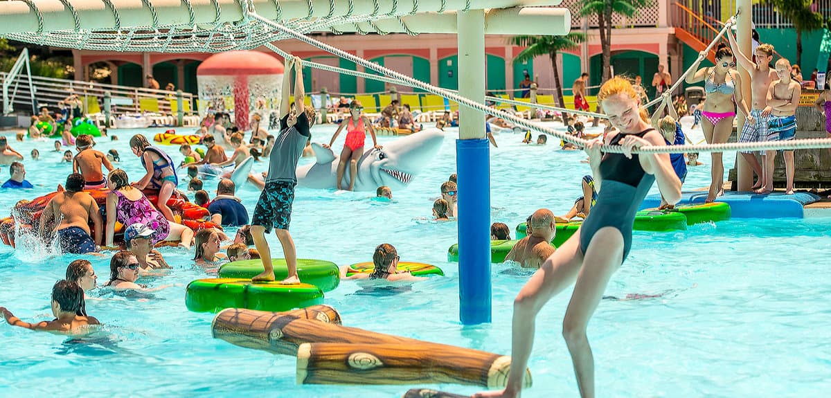 Guest at coconut cove in oceans of fun