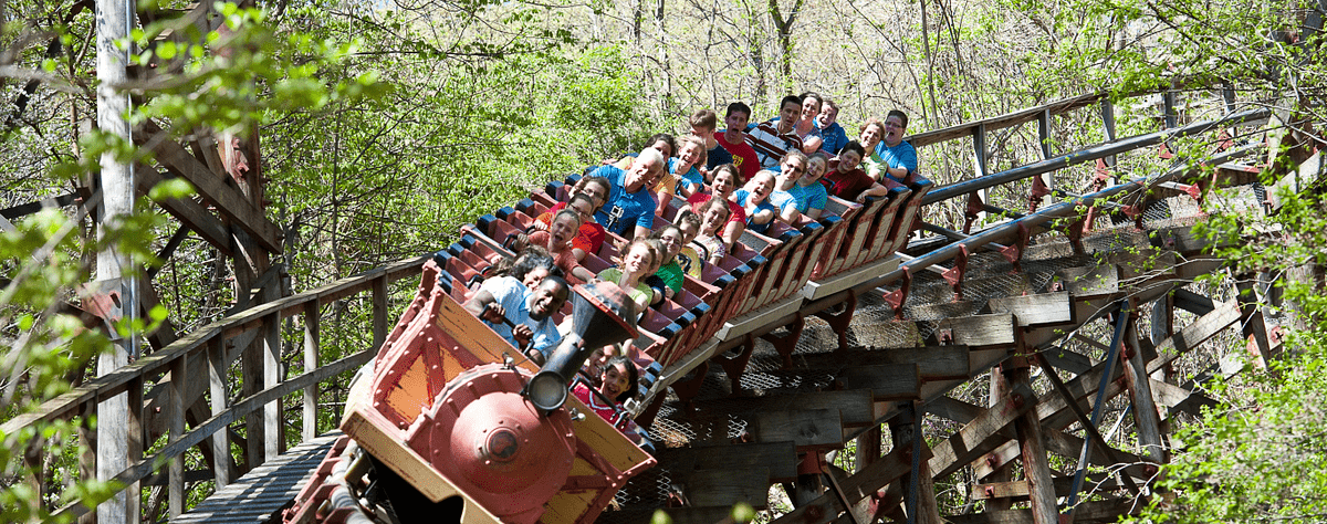 Thunderation roller coaster 